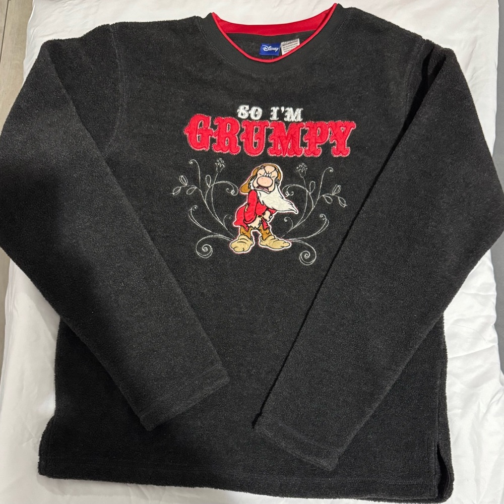 Disney Black and Red Grumpy Sweatshirt